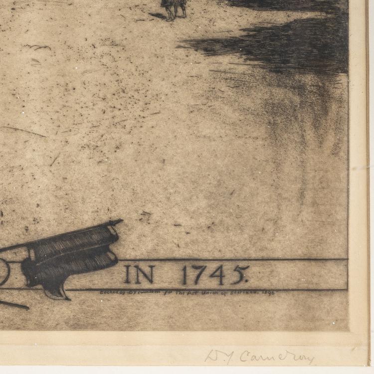 Bild 1 zu Objekt, 'Holyrood House in 1745', 1896, David Young Cameron, 169E 918