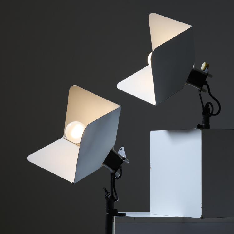 Bild 1 zu Objekt, 'Triedro' clip-on light, 1971, Joe Colombo, Stilnovo, Mailand, 167A 256