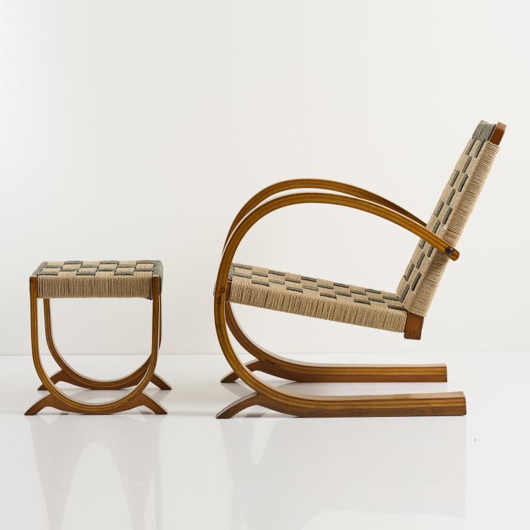 Bild 12 zu Objekt, Zwei Armlehnsessel, zwei Ottomane, 1930er Jahre, Italien, 167A 1