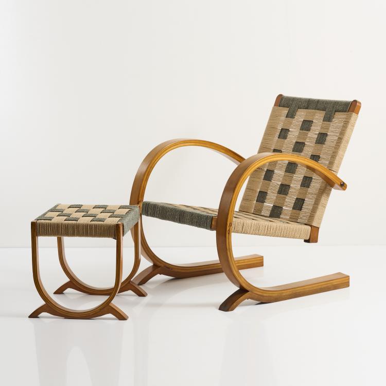 Bild 19 zu Objekt, Zwei Armlehnsessel, zwei Ottomane, 1930er Jahre, Italien, 167A 1