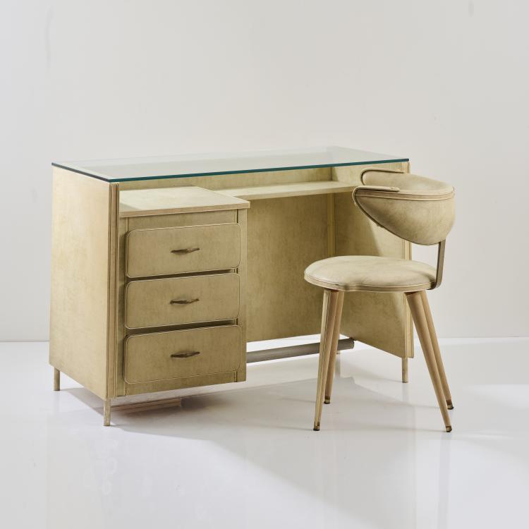Hauptbild zu Objekt, Dressing table / desk with chair, 1950s, Umberto Mascagni, Mascagni, Umberto, Bologna, 167A 217