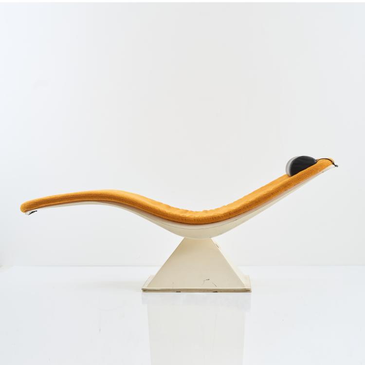 Bild 1 zu Objekt, Liegestuhl, um 1970, Charles Zublena, Plastique de Bourgogne (zugeschrieben/attr.), 167B 556