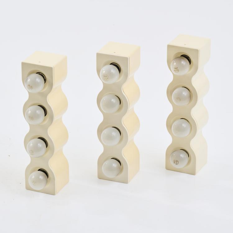 Bild 3 zu Objekt, Nine 'Sinus' wall lights, 1972, Ettore Sottsass, Stilnovo, Mailand, 167A 238