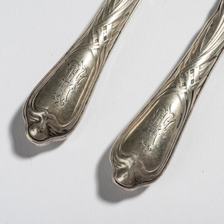 Bild 1 zu Objekt, Zwei Vorlegemesser 'Herbstzeitlose', 1902, Heinrich Vogeler, Wilkens & S&ouml;hne, Bremen, 168B 436