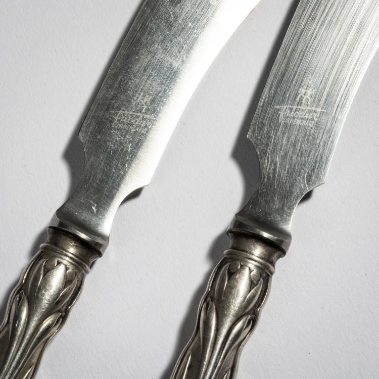 Bild 2 zu Objekt, Zwei Vorlegemesser 'Herbstzeitlose', 1902, Heinrich Vogeler, Wilkens & S&ouml;hne, Bremen, 168B 436