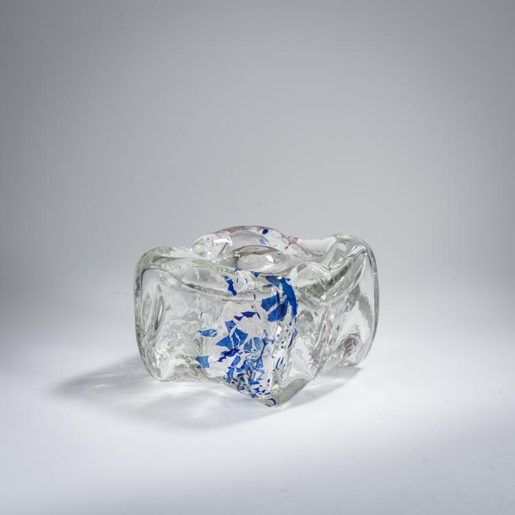 Hauptbild zu Objekt, Skulpturale Vase, 1984, Fulvio Bianconi, Glasi Hergiswil, 167C 735