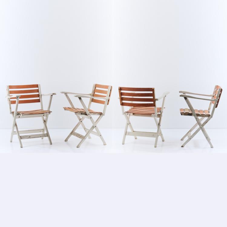 Bild 1 zu Objekt, Four folding chairs, 1960s, Fratelli Reguitti, Agnosine, 167A 172