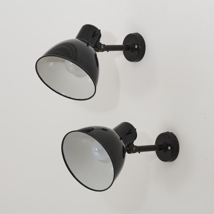 Hauptbild zu Objekt, Two '829' wall lights, 1931, Hin Bredendieck,Hermann Gautel, Kandem; K&ouml;rting & Mathiesen, Leipzig-Leutzsch., 167B 352