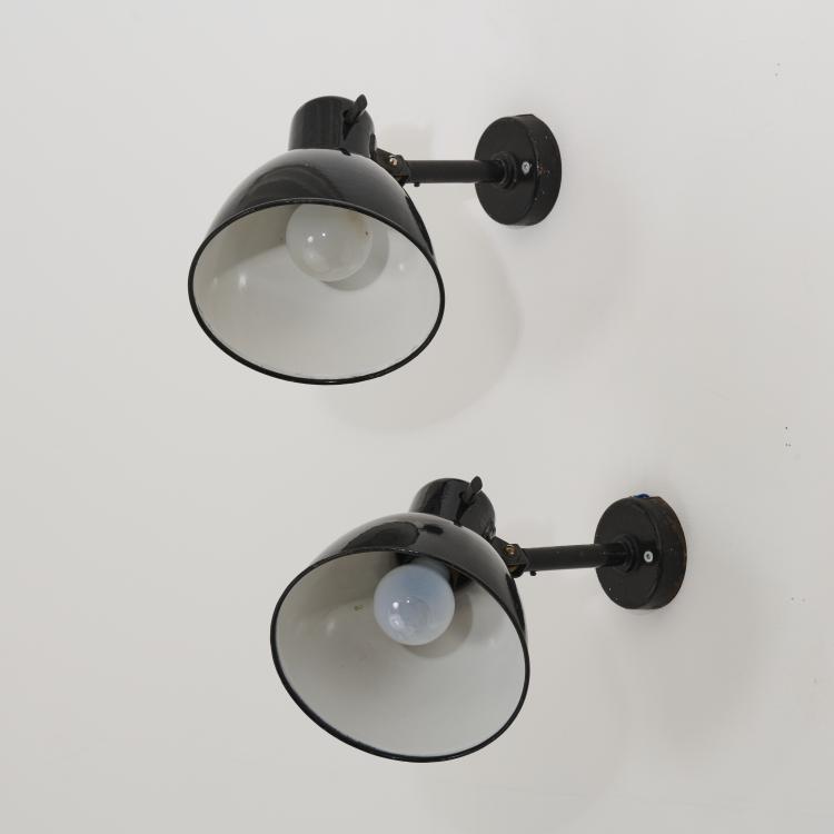 Bild 1 zu Objekt, Two '829' wall lights, 1931, Hin Bredendieck,Hermann Gautel, Kandem; K&ouml;rting & Mathiesen, Leipzig-Leutzsch., 167B 352