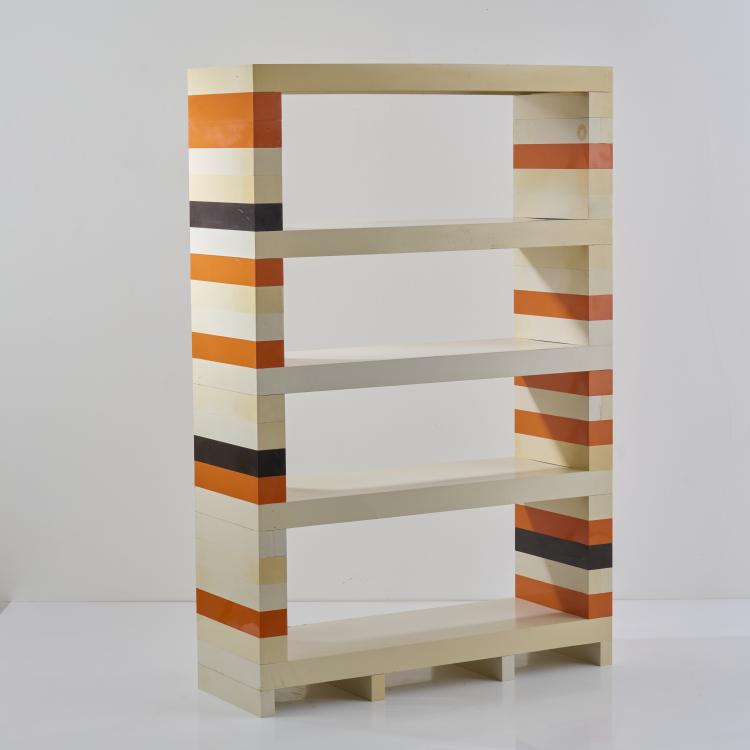 Hauptbild zu Objekt, Drei Regale aus dem modularen Regalsystem 'Brick', um 1970, Jonathan De Pas,Donato D'Urbino,Paolo Lomazzi, Collezione Longato, Padua, 167A 216