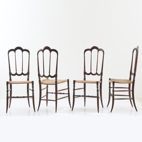 Vier 'Chiavari' Stühle, 1940er/50er Jahre