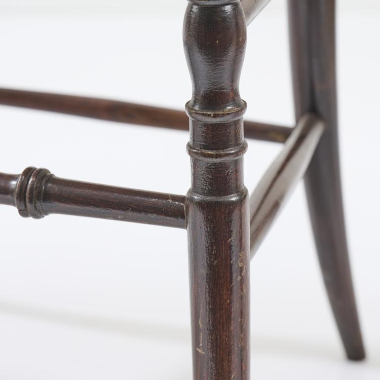 Bild 6 zu Objekt, Four 'Chiavari' chairs, 1940/50s, Colombo Sanguineti (attributed), Sanguineti, Fratelli, Chiavari (zugeschrieben/attributed), 167A 21