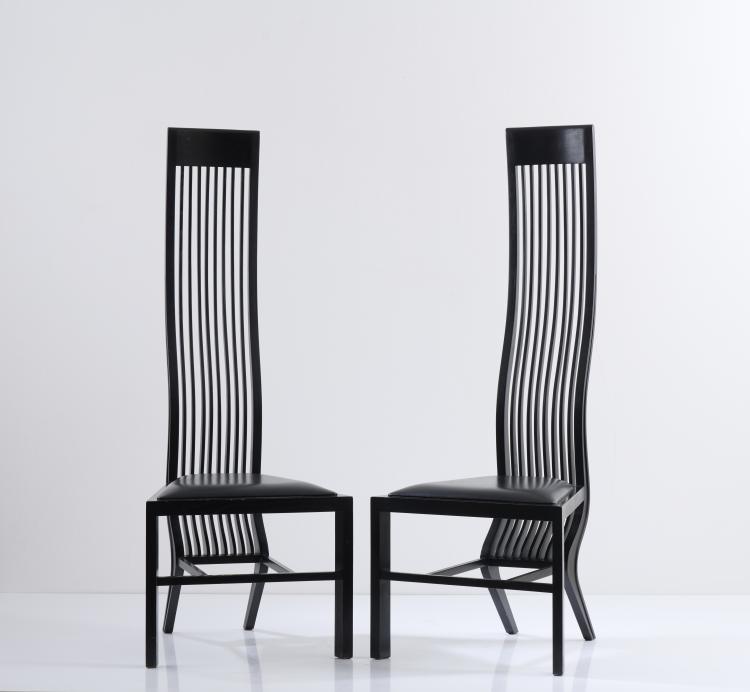 Hauptbild zu Objekt, Two 'Monroe' chairs, c. 1982, Arata Isozaki, ICF, Mailand f&uuml;r design Seating, Japan, 167B 576
