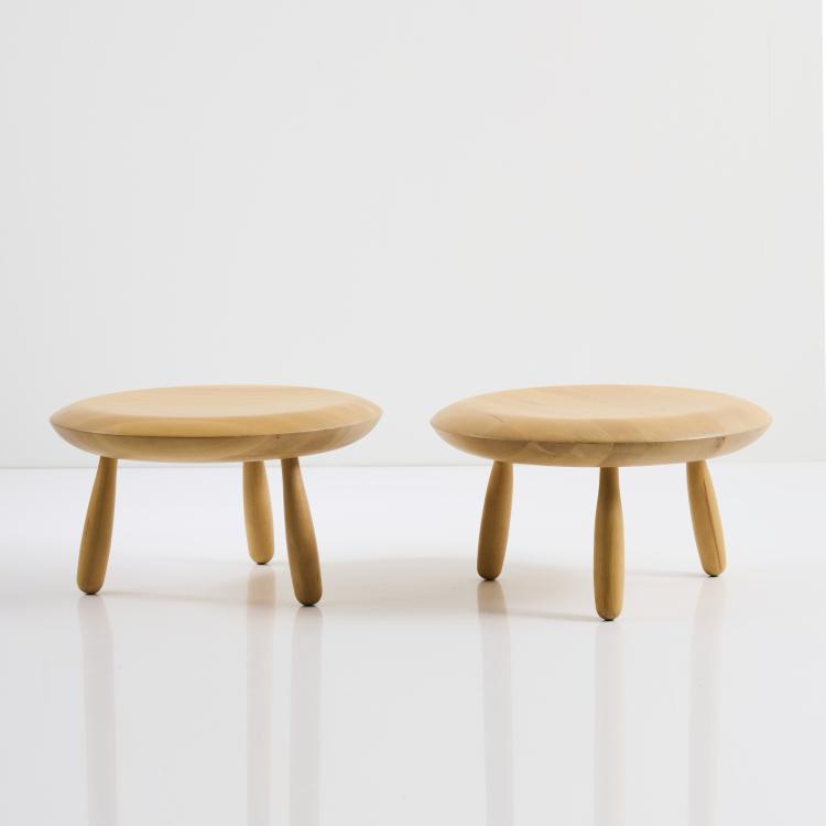 Hauptbild zu Objekt, Two 'Karljohan' side tables from the 'PS' series, 1999, Christian Haller&ouml;d, IKEA, &Auml;lmhult, 169C 772