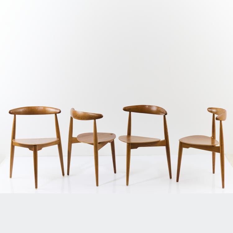 Bild 3 zu Objekt, Four 'FH 4103' chairs, 1952, Hans J. Wegner, Fritz Hansen, Aller&ouml;d/, 167B 464