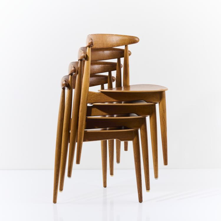 Bild 4 zu Objekt, Four 'FH 4103' chairs, 1952, Hans J. Wegner, Fritz Hansen, Aller&ouml;d/, 167B 464