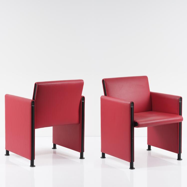 Hauptbild zu Objekt, Two 'Giulietta' armchairs, 1988, Afra Scarpa,Tobia Scarpa, Meritalia, Mariano Comense, 167A 309