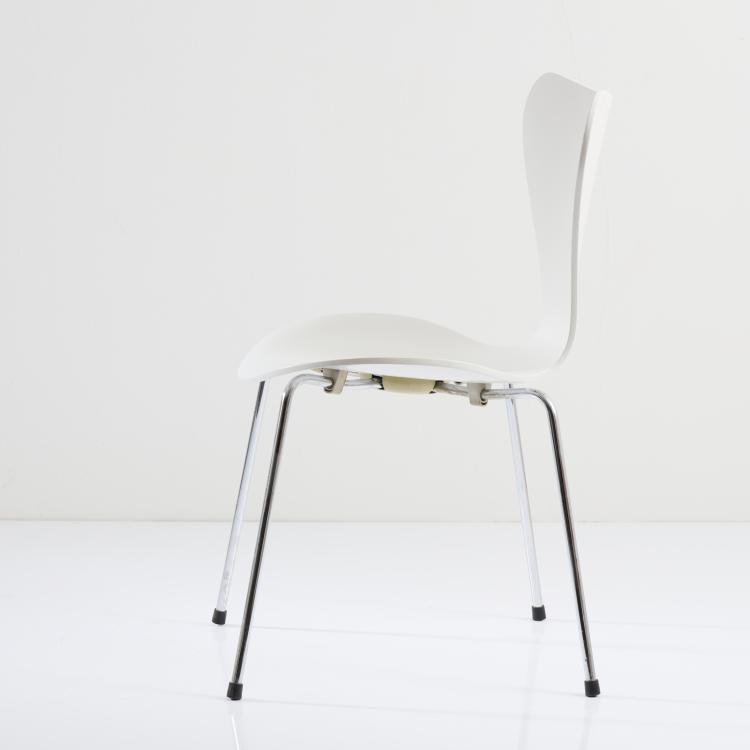 Bild 7 zu Objekt, Zehn St&uuml;hle '3107', 1955, Arne Jacobsen, Fritz Hansen, Aller&oslash;d, 167B 490