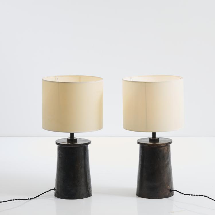 Bild 1 zu Objekt, Zwei Tischleuchten 'Omega', 2000, Eric Schmitt,Christian Liaigre, Schmitt, Eric, Paris, 167B 594