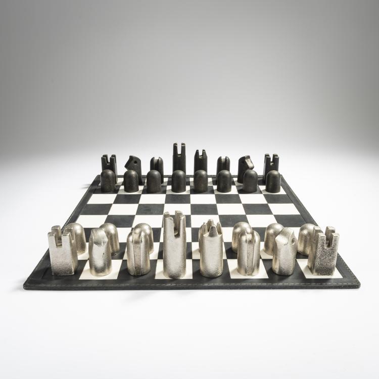 Bild 2 zu Objekt, '5606' chess game, 1950, Carl Aub&ouml;ck, Werkst&auml;tte, Carl Aub&ouml;ck, Wien, 167B 415