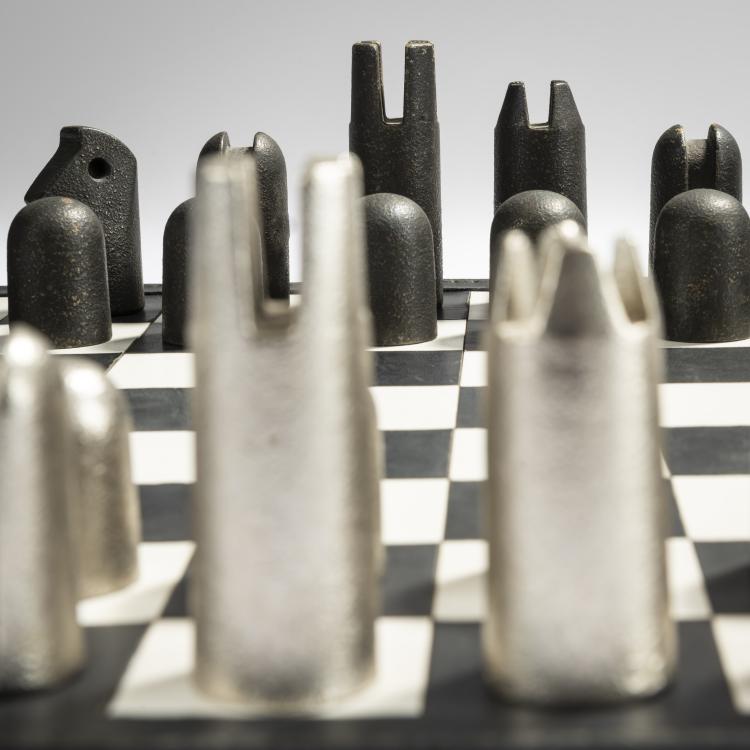 Bild 3 zu Objekt, '5606' chess game, 1950, Carl Aub&ouml;ck, Werkst&auml;tte, Carl Aub&ouml;ck, Wien, 167B 415