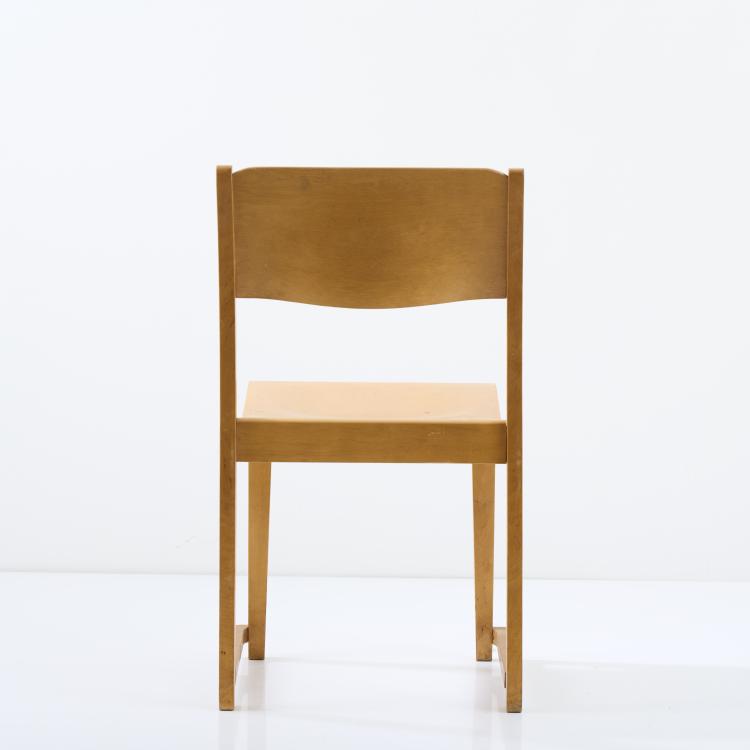 Bild 8 zu Objekt, Eight 'Orkesterstolen' stacking chairs, 1932, Sven Markelius, Svenska M&ouml;belfabrikerna, Bodafors., 167B 373
