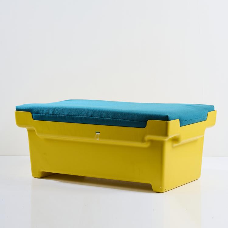 Hauptbild zu Objekt, Sitzbank, um 1967, BASF, Ludwigshafen, 167B 547