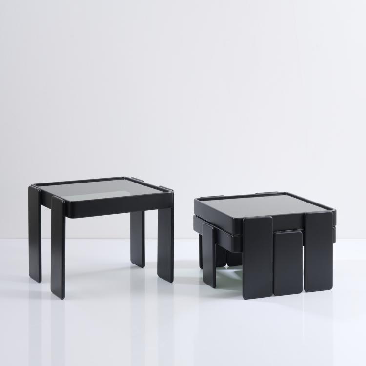 Bild 2 zu Objekt, Three nesting tables, c. 1966, Gianfranco Frattini, Cassina, Mailand, 167A 190