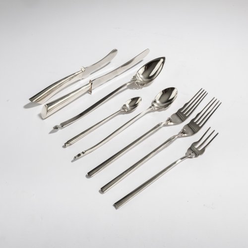 Eight pieces from the 'Alix' cutlery set, c. 1989