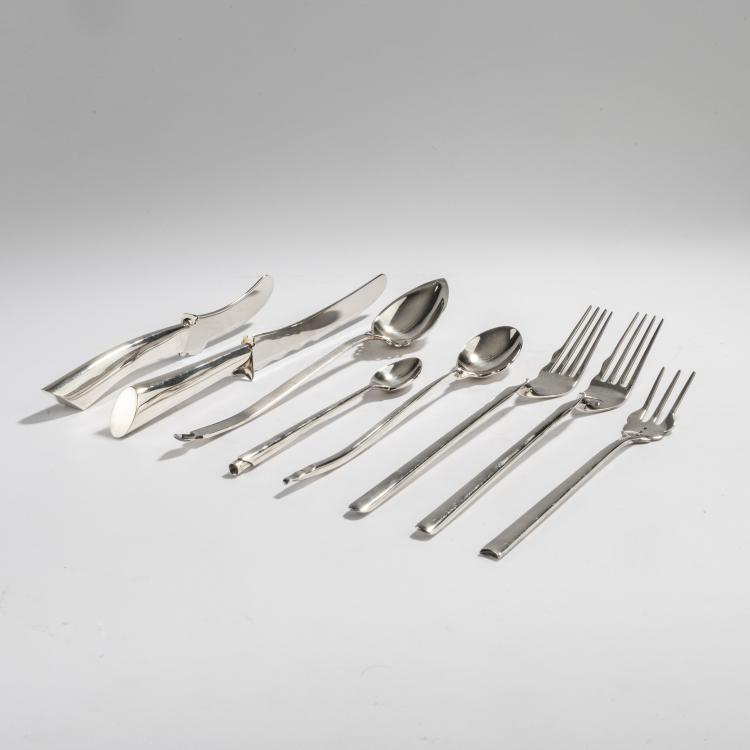 Bild 1 zu Objekt, Acht Teile aus dem Besteckset 'Alix', um 1989, Bořek &Scaron;&iacute;pek, Driade, Caorso, 169A 57