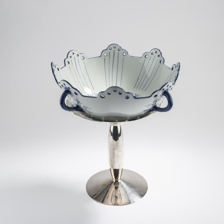 Hauptbild zu Objekt, 'Odette' fruit bowl, 1988/89, Bořek &Scaron;&iacute;pek, Driade, Caorso; Koninklijke Porceleyne Fles, Delft, 169A 51