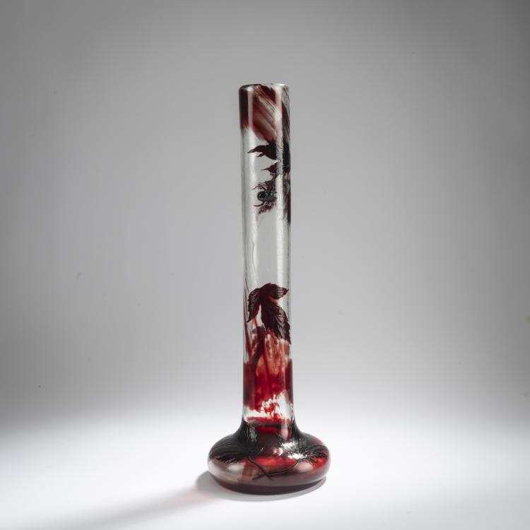 Hauptbild zu Objekt, Tall vase 'Erable en automne avec toile d'araign&eacute;e', 1894, Emile Gall&eacute;, Gall&eacute;, Nancy, 168A 117
