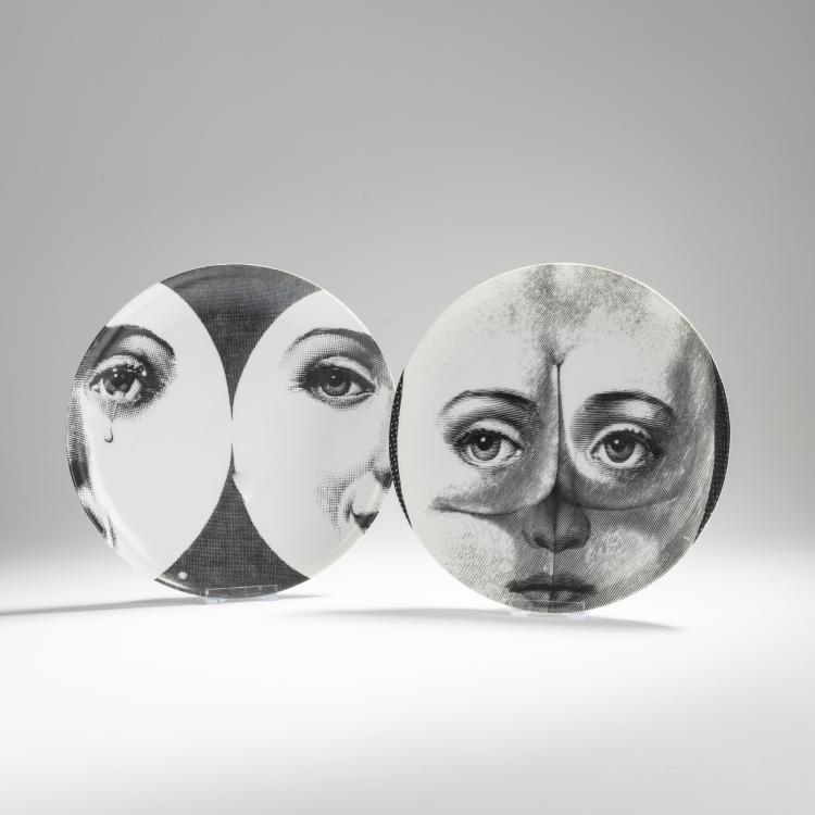 Bild 1 zu Objekt, Two 'Tema e Variazioni' plates, 1980s, Piero Fornasetti, Fornasetti, Mailand, 167A 132