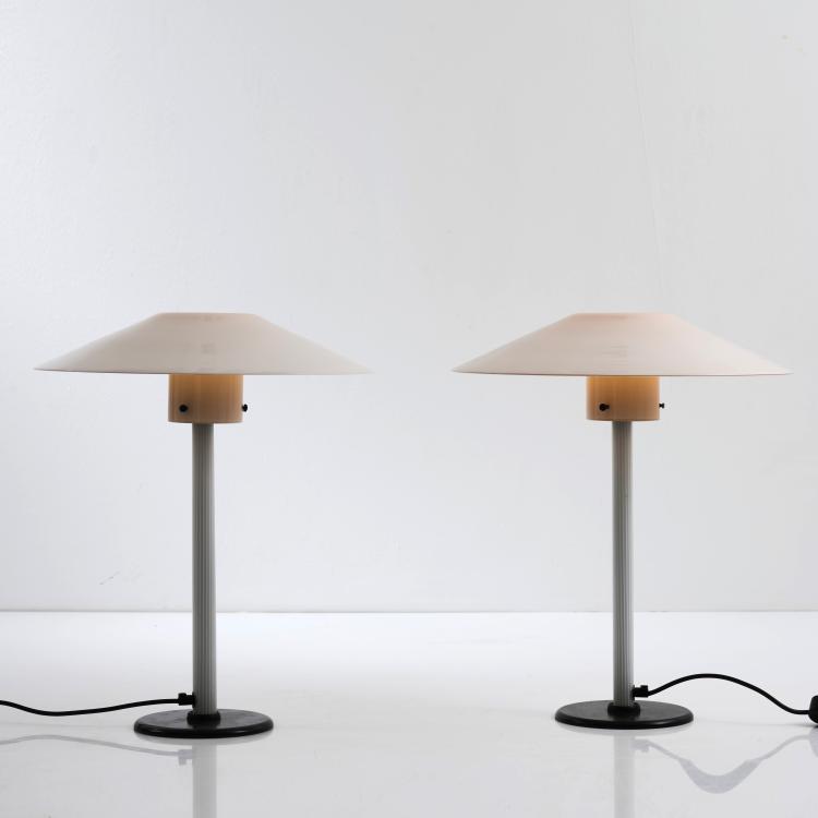 Bild 1 zu Objekt, Zwei Tischleuchten 'Chiara', 1984, Cini Boeri, Venini & C., Murano, 167A 295