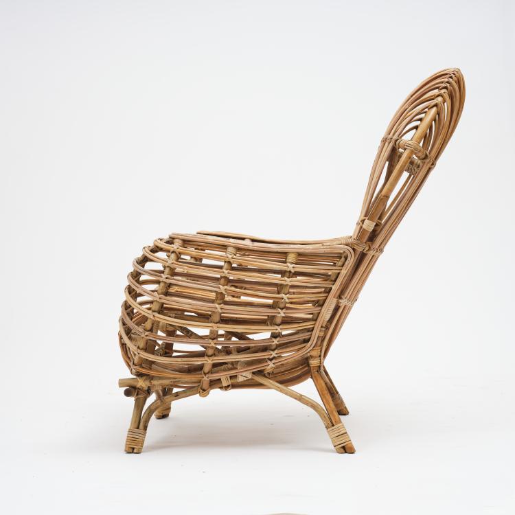 Bild 2 zu Objekt, Wicker armchair, 1960s, Italien, 167A 175