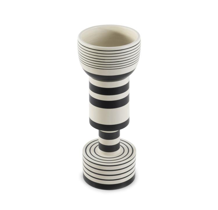 Hauptbild zu Objekt, 'Calice' - model 502 vase, c. 1986, Ettore Sottsass, Bitossi, Montelupo, 167A 84