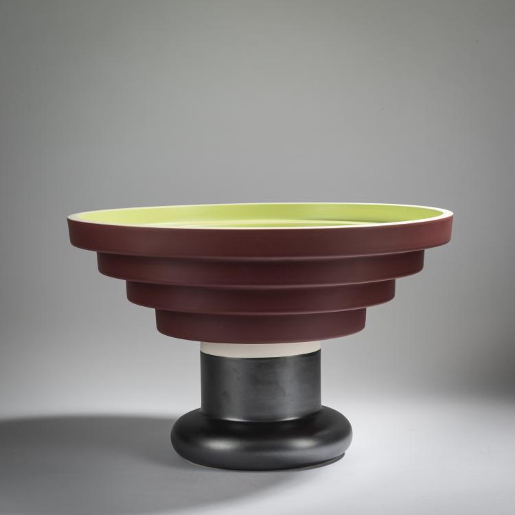 Hauptbild zu Objekt, 'Alzata a scalino' - model 540 bowl, 1956, Ettore Sottsass, Bitossi, Montelupo, 167A 85
