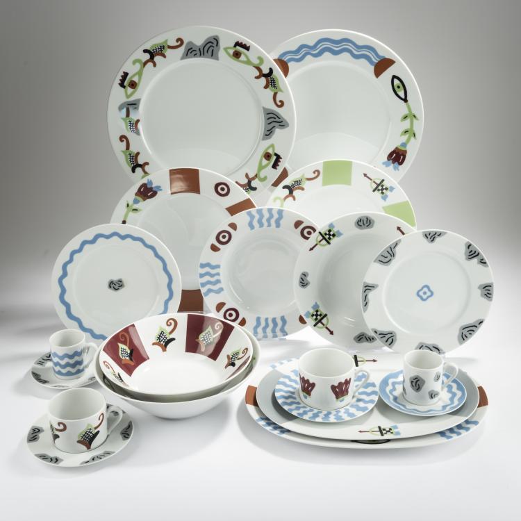 Hauptbild zu Objekt, 'Dinner for two' service, 1993, Nathalie Du Pasquier, Ritzenhoff, Marsberg, 167A 88