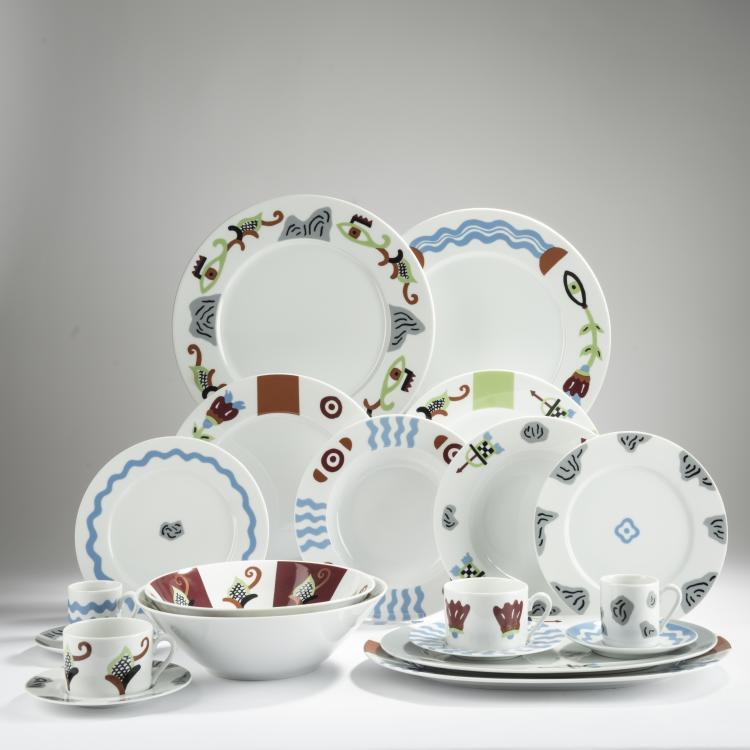 Bild 1 zu Objekt, 'Dinner for two' service, 1993, Nathalie Du Pasquier, Ritzenhoff, Marsberg, 167A 88