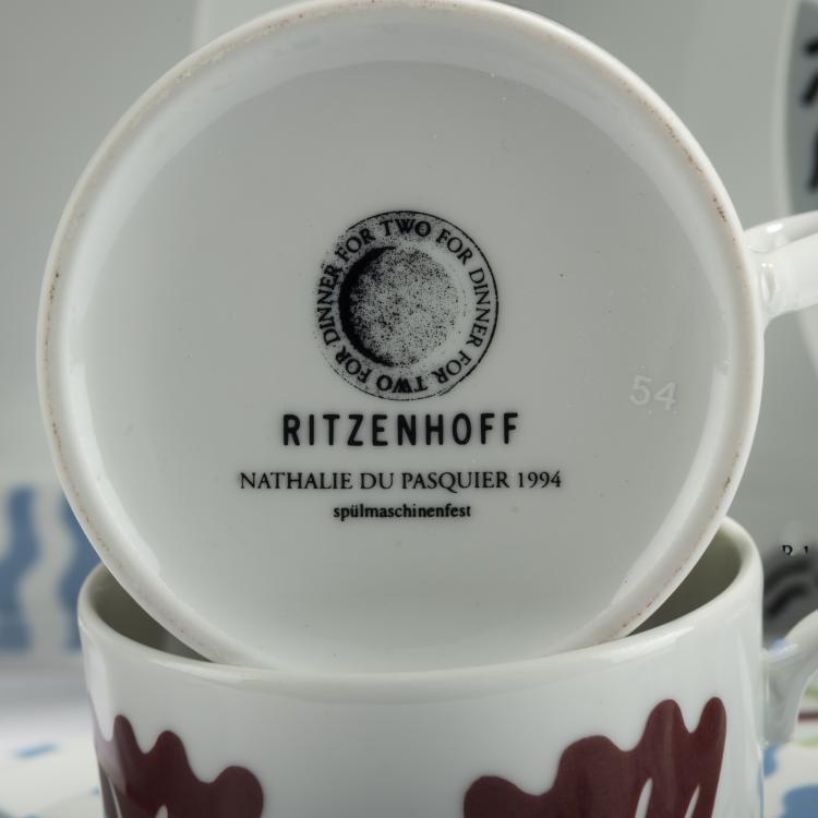 Bild 3 zu Objekt, 'Dinner for two' service, 1993, Nathalie Du Pasquier, Ritzenhoff, Marsberg, 167A 88