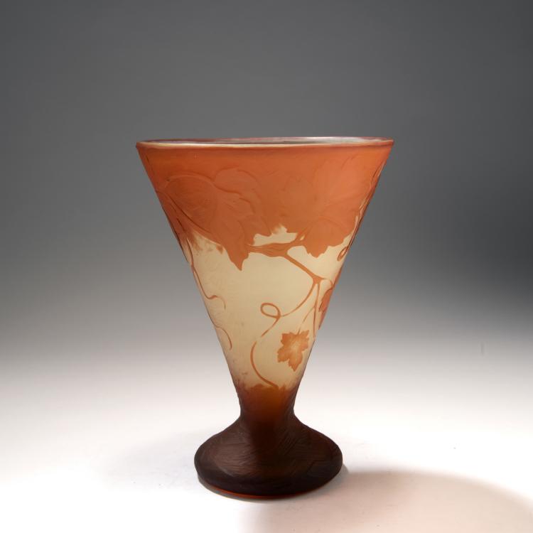 Bild 1 zu Objekt, 'Raisins' vase, c. 1900, Daum Fr&egrave;res, Nancy, 168A 43