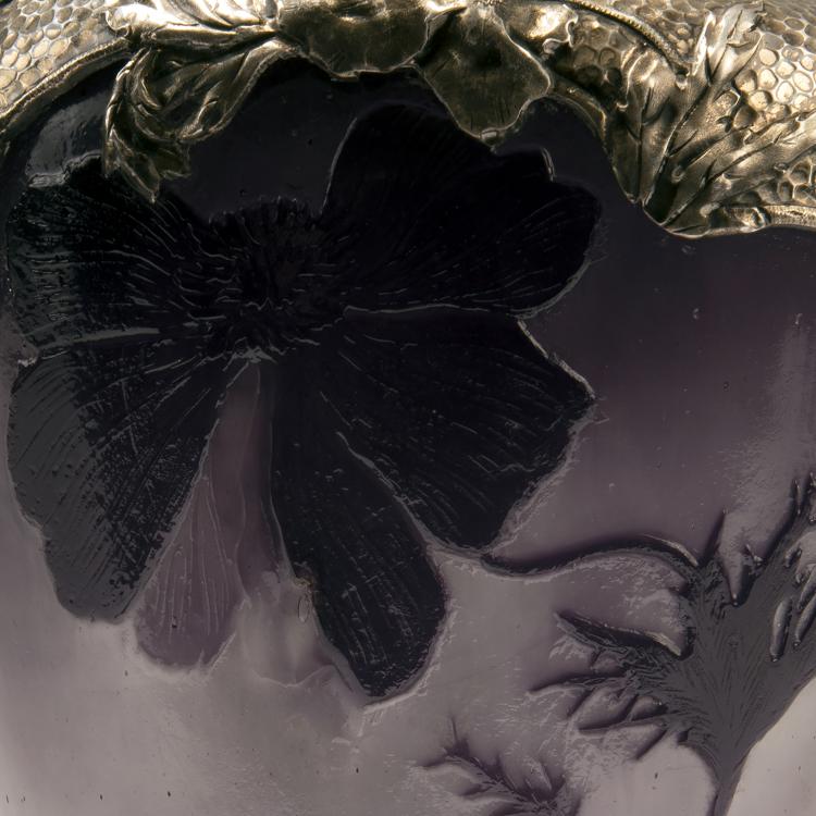Bild 4 zu Objekt, 'Pavots' vase with silver mounting by Georges Falkenberg, c. 1895, Emile Gall&eacute;,Georges Falkenberg, Gall&eacute;, Nancy, 168A 121