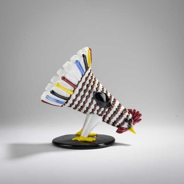 Hauptbild zu Objekt, Hahn 'Gallo', 1953, Fulvio Bianconi, Venini & C., Murano, 167C 673