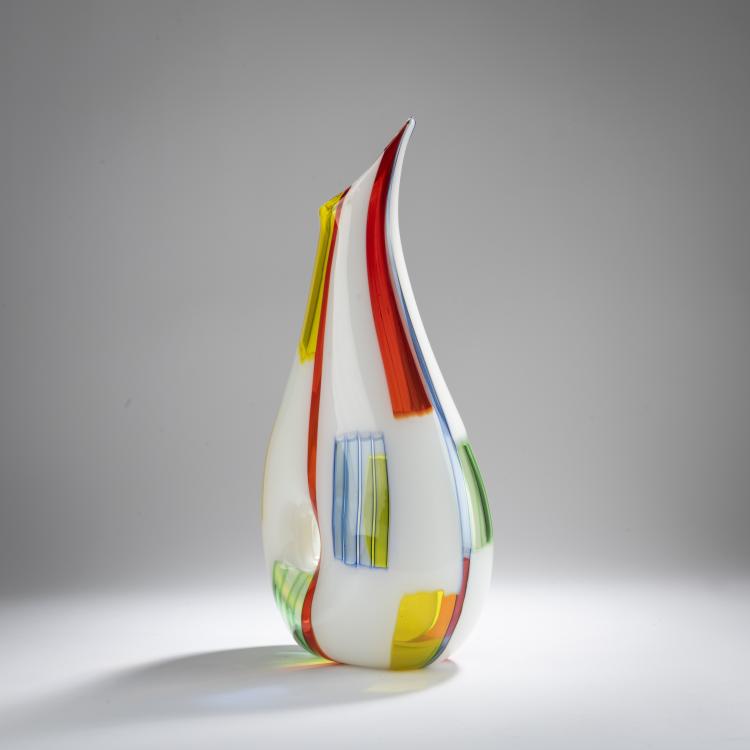 Bild 1 zu Objekt, 'Bandierine' vase, c. 1956, Anzolo Fuga, A.Ve.M., Murano, 167C 797