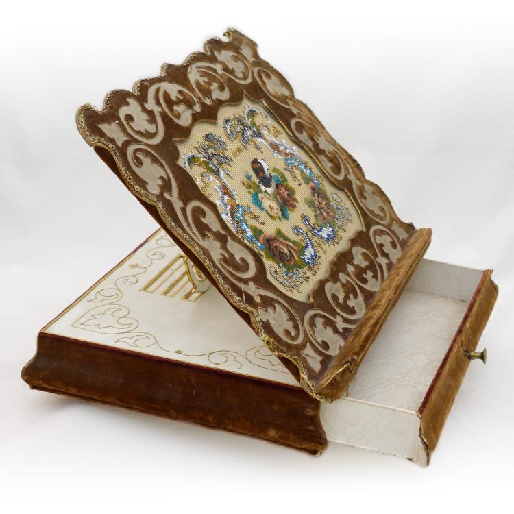 Hauptbild zu Objekt, Buchst&auml;nder mit Schublade, 1858, 167O 27