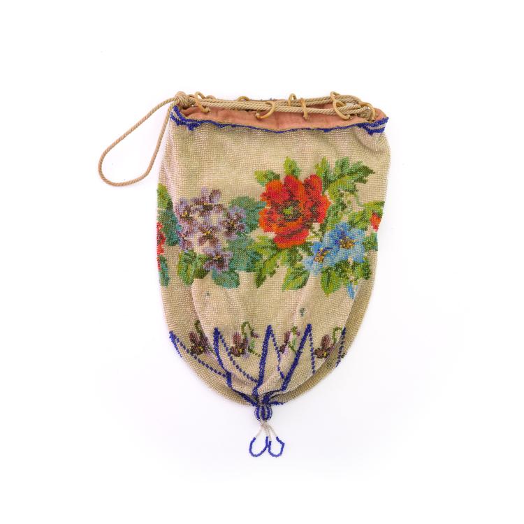 Bild 1 zu Objekt, Pouch with floral border, 2nd half of the 19th century, 167O 65