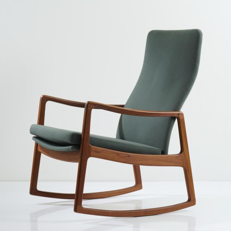 Hauptbild zu Objekt, 'FD 160' rocking chair, 1951, Ole Wanscher, France & Son, Kopenhagen, 167B 462