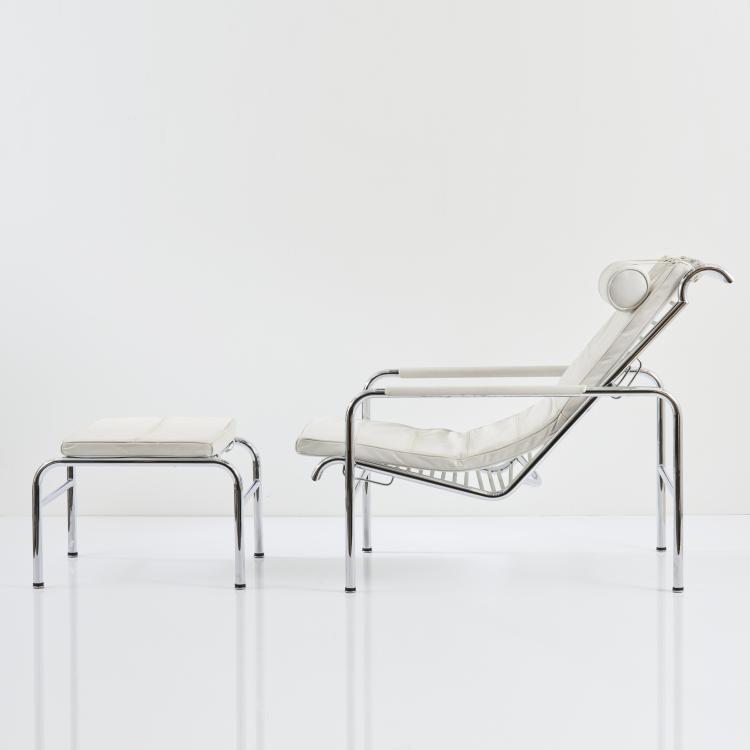 Hauptbild zu Objekt, 'Genni' armchair with ottoman, 1935, Gabriele Mucchi, Zanotta, Nova Milanese, 167A 17