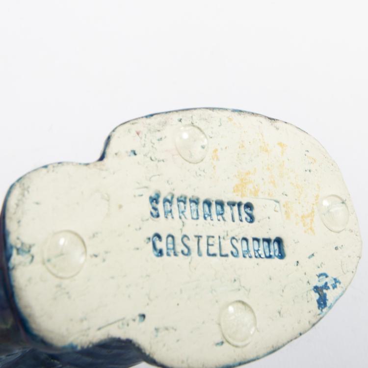 Bild 2 zu Objekt, Vase, Aschenbecher, Katze aus der Serie 'Rimini blu', 1950er Jahre, Aldo Londi, Bitossi, Montelupo, 167A 95