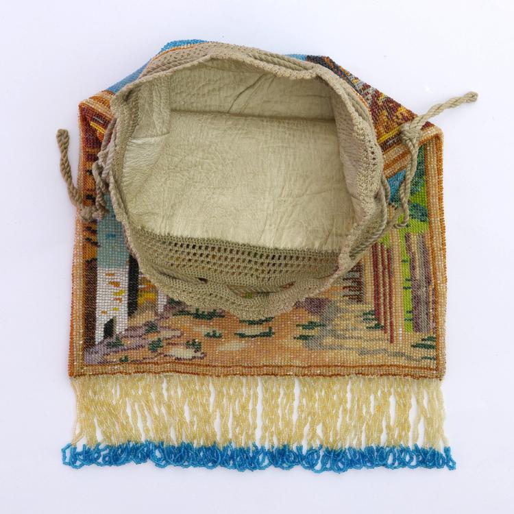 Bild 1 zu Objekt, Pouch with mountain idyll, 1st half of the 20th century, 167O 256